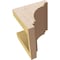 Ekena Millwork 5"W x 5"D x 5"H Wide Pescadero Rough Cedar Woodgrain TimberThane Corbel, Primed Tan CORUR05X05X05PECRCPR - alternate 6